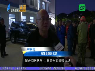 汕头南澳森林明火已灭 全面转入清理除患