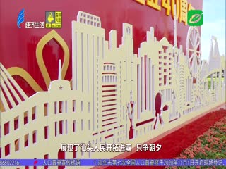 景观小品亮相街头 庆贺特区建立载