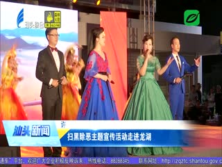 扫黑除恶主题宣传活动走进龙湖