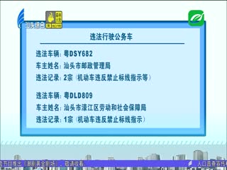 交通秩序整治“百日行动” 市交警支队曝光违法行驶公务车