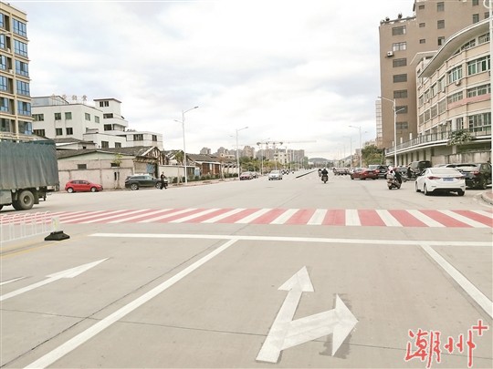 市城区北站二路全线试通车