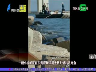 东海岸边小渔船 非法电鱼须打击