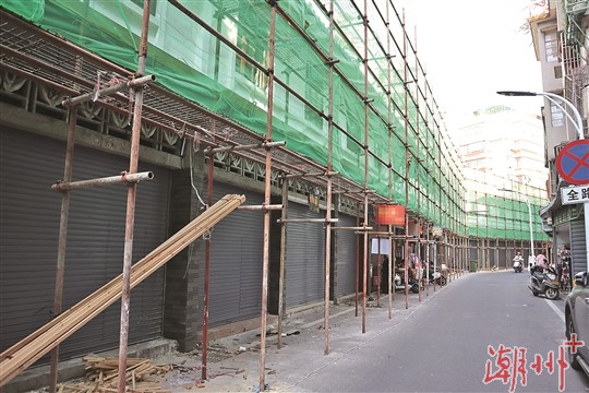 三利街立面改造 沿街“颜值”再升级