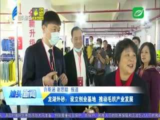 龙湖外砂：设立创业基地 推动毛织产业发展