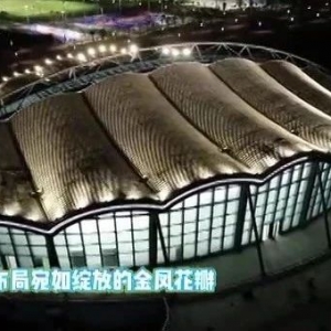 夜幕下的亚青场馆有多美?最新航拍视频来了!