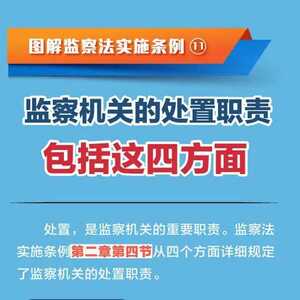 图解监察法实施条例丨监察机关的处置职责  包括这四方面