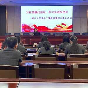 濠江法院青年干警论坛举行“对标英模找差距,学习先进担使命”主题分享会