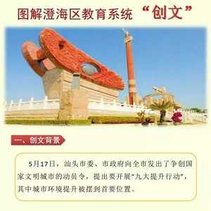 图解澄海区教育系统“创文”