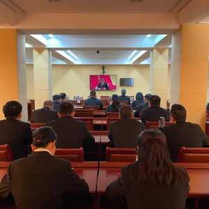 【政法动态】龙湖法院干警收听收看学习贯彻党的十九届六中全会精神辅导报告会