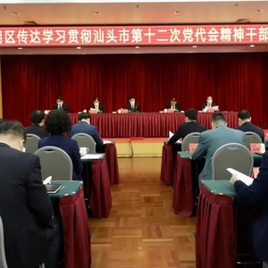 龙湖区迅速召开干部大会 传达学习贯彻汕头市第十二次党代会精神