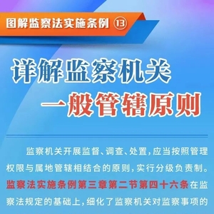 图解监察法实施条例(十三)丨详解监察机关一般管辖原则