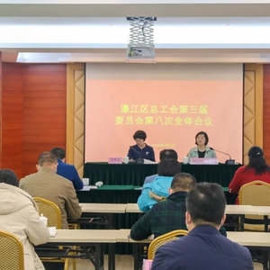 濠江区总工会召开第三届委员会第八次全体会议