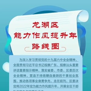 @党员干部,“龙湖区能力作风提升年路线图”请查收!