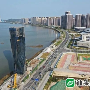 亮起来!海湾隧道南岸风塔惊艳亮相,汕头内海湾将新添地标式夜景
