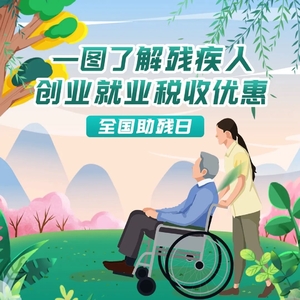 一图了解残疾人创业就业税收优惠!