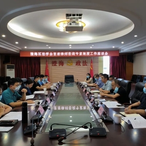 澄海区召开首席法律咨询专家制度工作座谈会