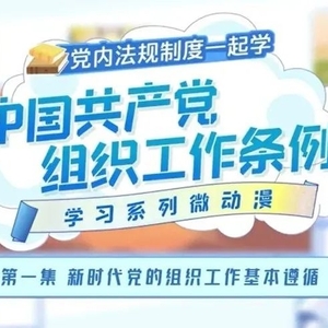 《中国共产党组织工作条例》学习系列微动漫 | 组织工作的地位作用、领导体制和职责