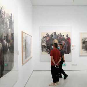 陈政明中国画展在汕头美术馆展出
