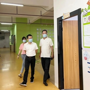 市残联领导一行莅临奥思登检查防疫工作情况