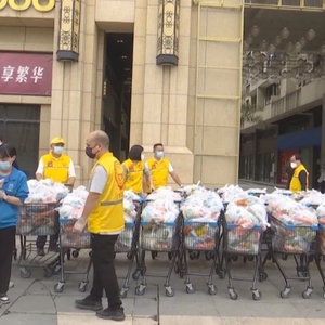 临时管控区:安全配送物资  保障居民生活需求
