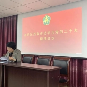 潮阳区残联召开传达学习党的二十大精神会议