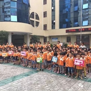 潮阳大队为锦桂幼儿园开展消防安全宣传演练