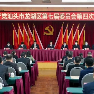 中共龙湖区委七届四次全会召开 蔡向鸿代表区委常委会作报告