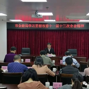 汕头市金融工作局学习贯彻市委十一届十三次全会精神