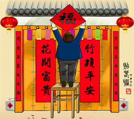 在这里快瞧瞧!揭阳青年书法家挥毫泼墨送春联呢!