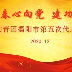 共青团揭阳市第五次代表大会召开 奋力开创新时代揭阳共青团事业新局面