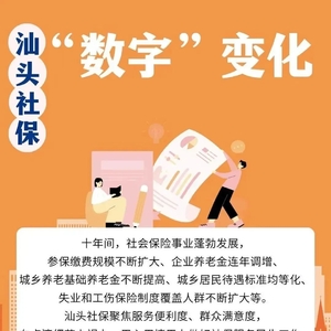 十年 | 看汕头社保的“数字”变化