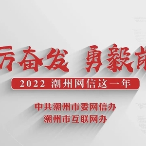 踔厉奋发 勇毅前行 2022潮州网信这一年