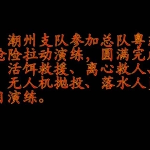 潮州消防救援支队圆满完成总队粤东片区抗洪抢险拉动演练