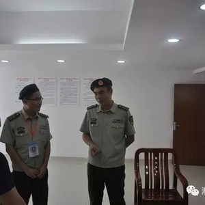 汕头支队朱东生支队长带队到潮阳大队参观指导执法正规化建设试点工作