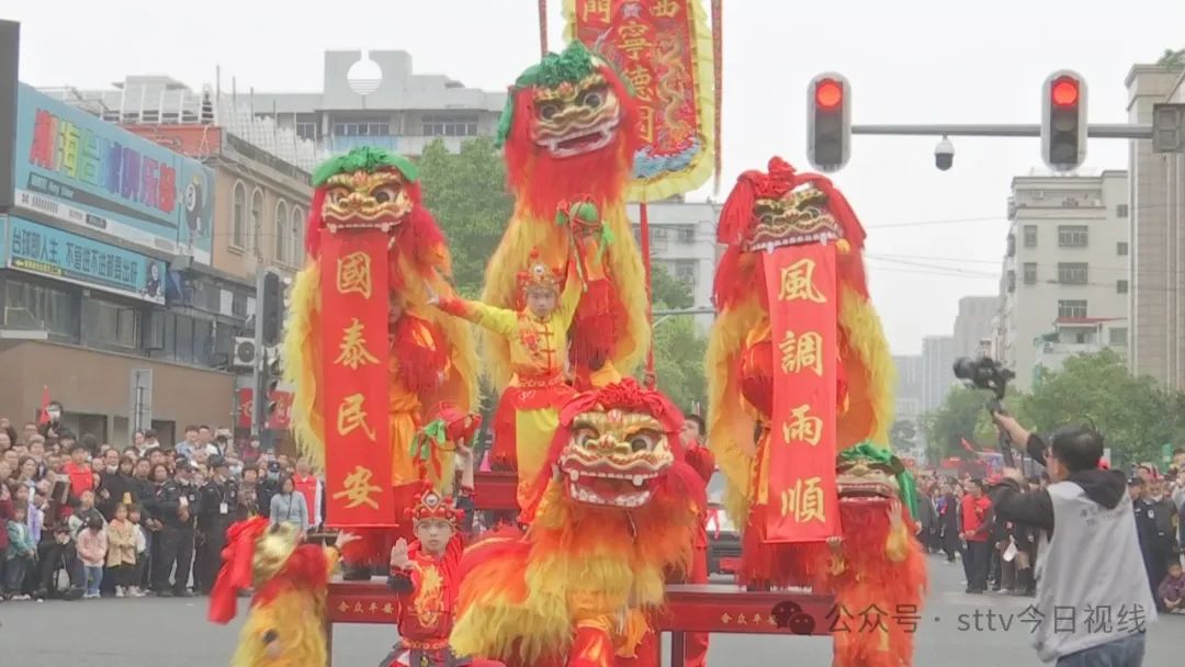 巡游上演蜈蚣舞  传统非遗展魅力