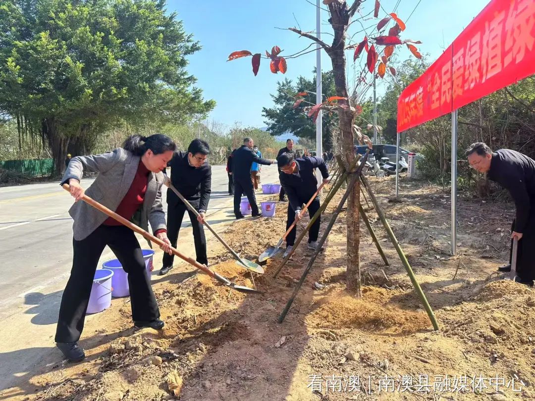 共植“政协林” 绿美新南澳——市县政协2025年度“全民爱绿植绿护绿”暨“政协林”植树活动举行